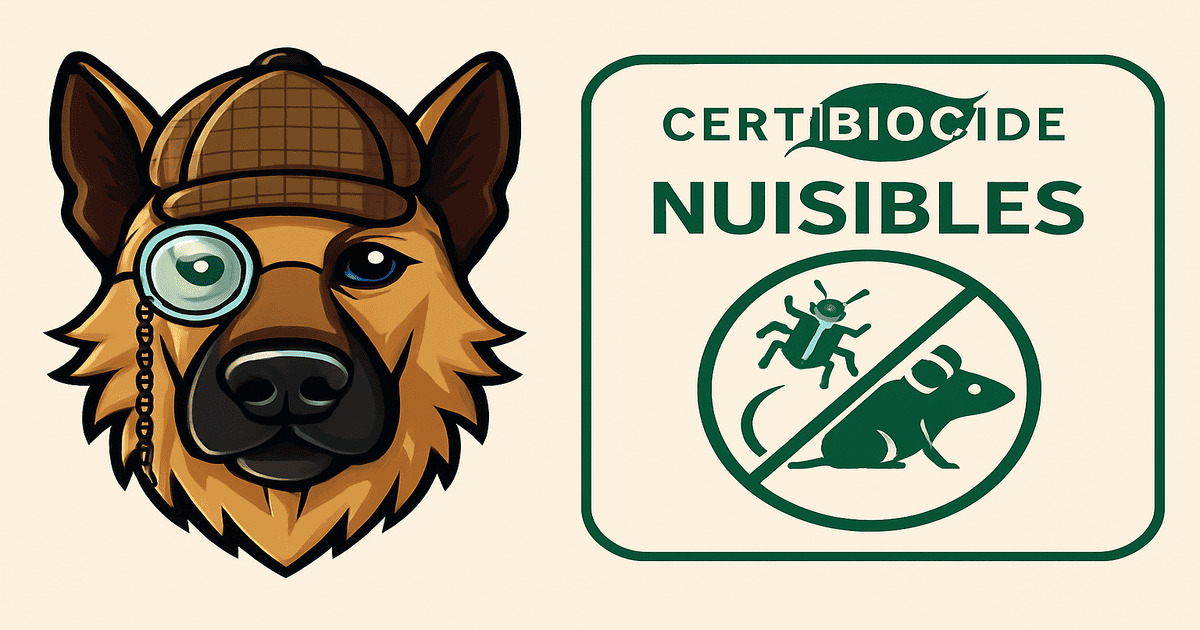 Certification Dog Expertise Nuisible